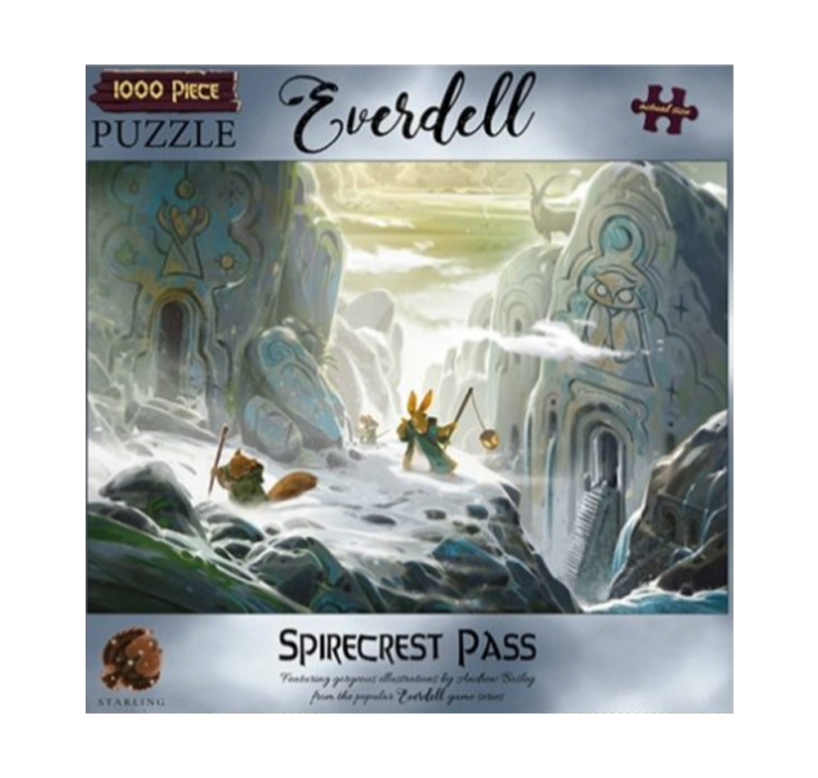 Everdell Puzzel Spirecrest Pass Cover van White Goblin Games
