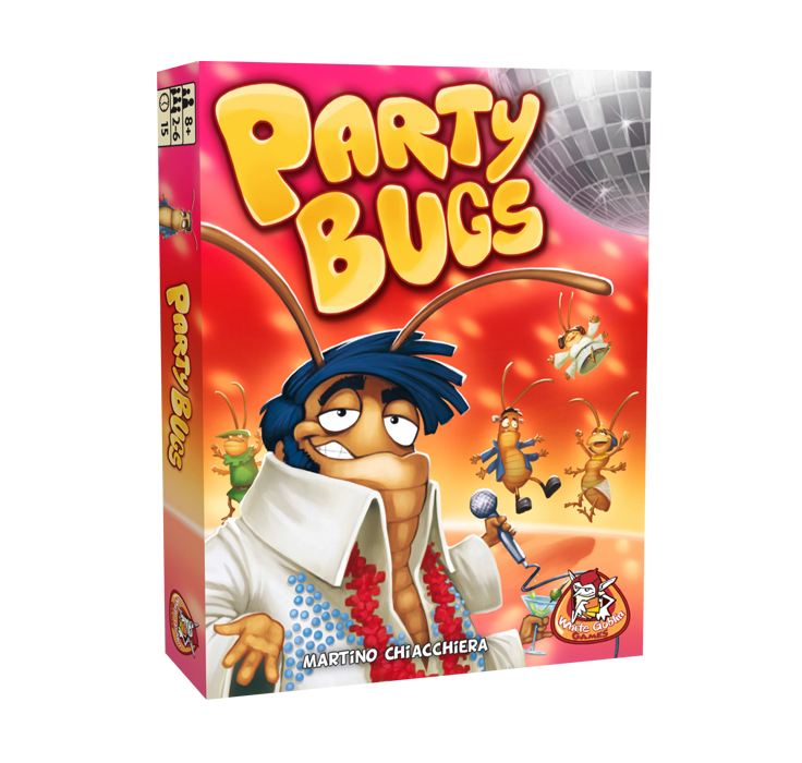 Party Bugs is een vrolijk Kaartspel met insecten van White Goblin Games