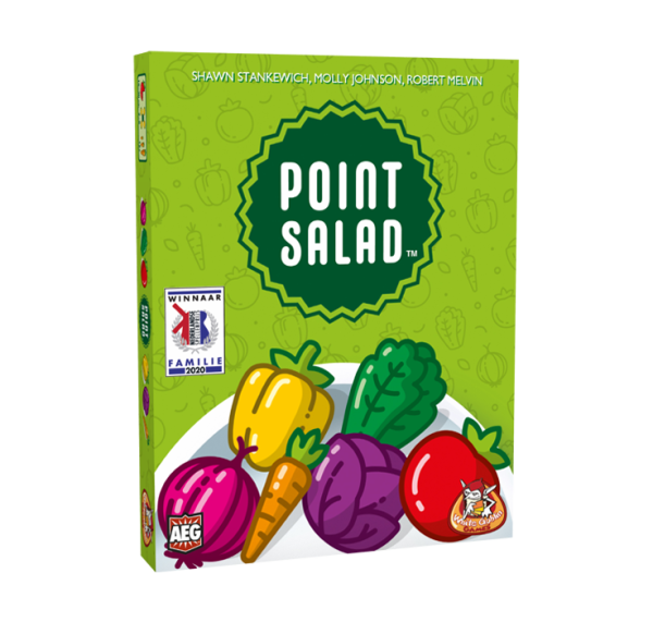 Point Salad is een kleurrijk Kaartspel en winnaar van de NSP van White Goblin Games