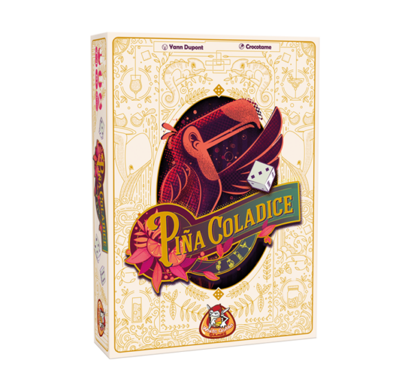 Pina Coladice, dobbelspel, cover, White Goblin Games